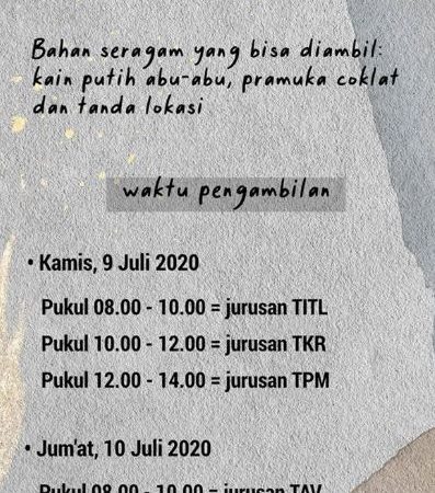 Pengambilan Seragam untuk Siswa Baru