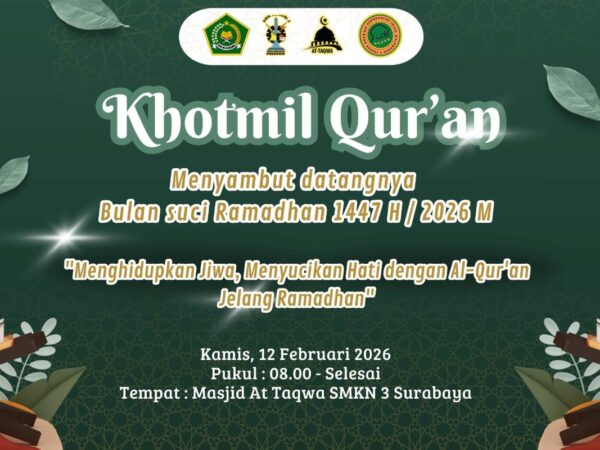 KHOTMIL QUR'AN MENJELANG BULAN RAMADHAN  1447H