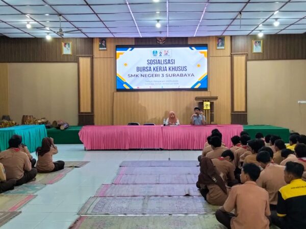 SOSIALISASI BURSA KERJA KHUSUS (BKK) SMKN 3 SURABAYA