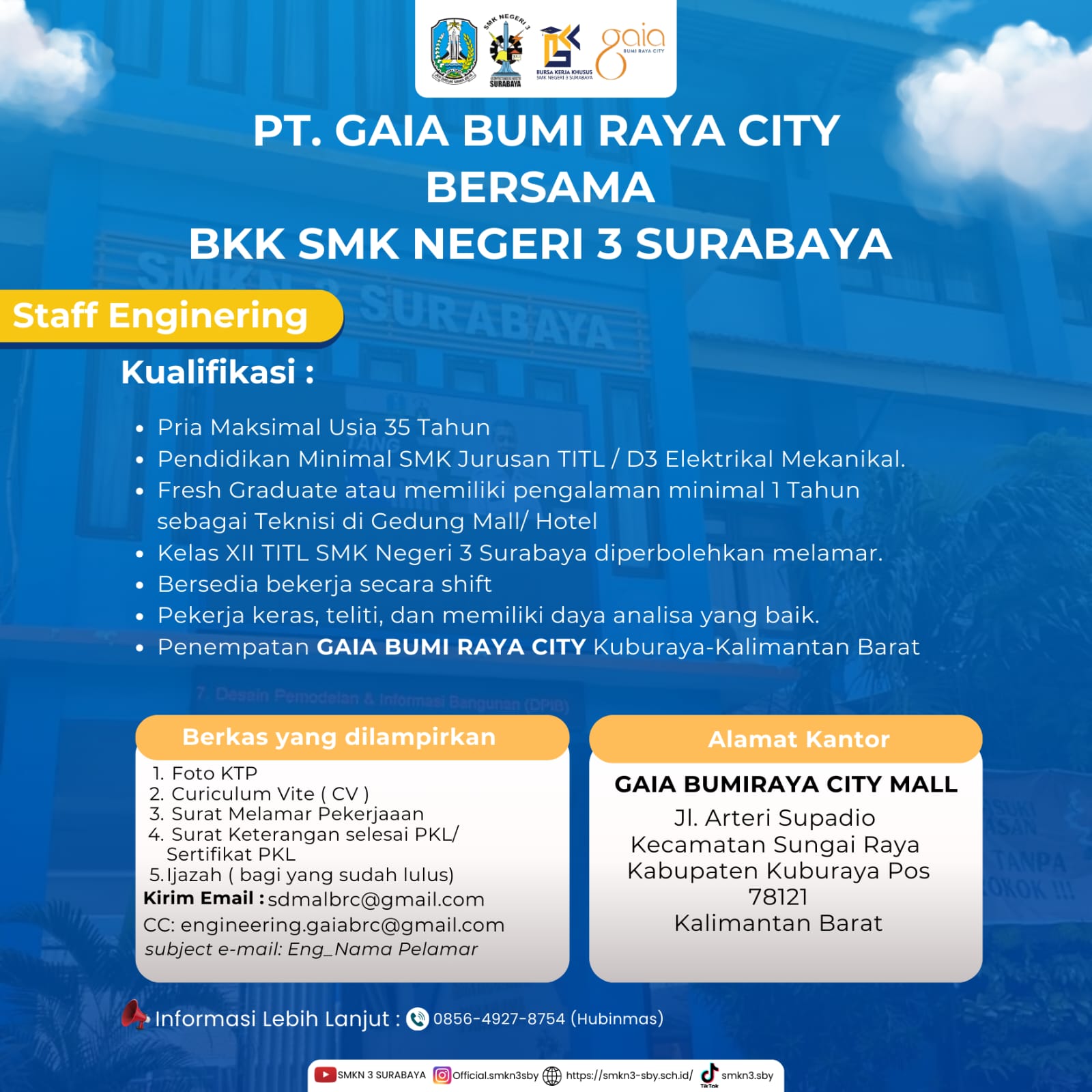 LOKER PT.GAIA BUMI RAYA CITY