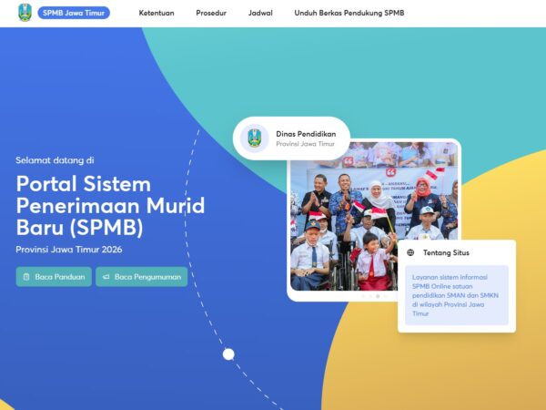 JADWAL PELAKSANAAN SPMB JATIM 2026