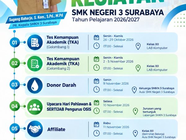 AGENDA KEGIATAN  MINGGU KE IV OKTOBER 2026