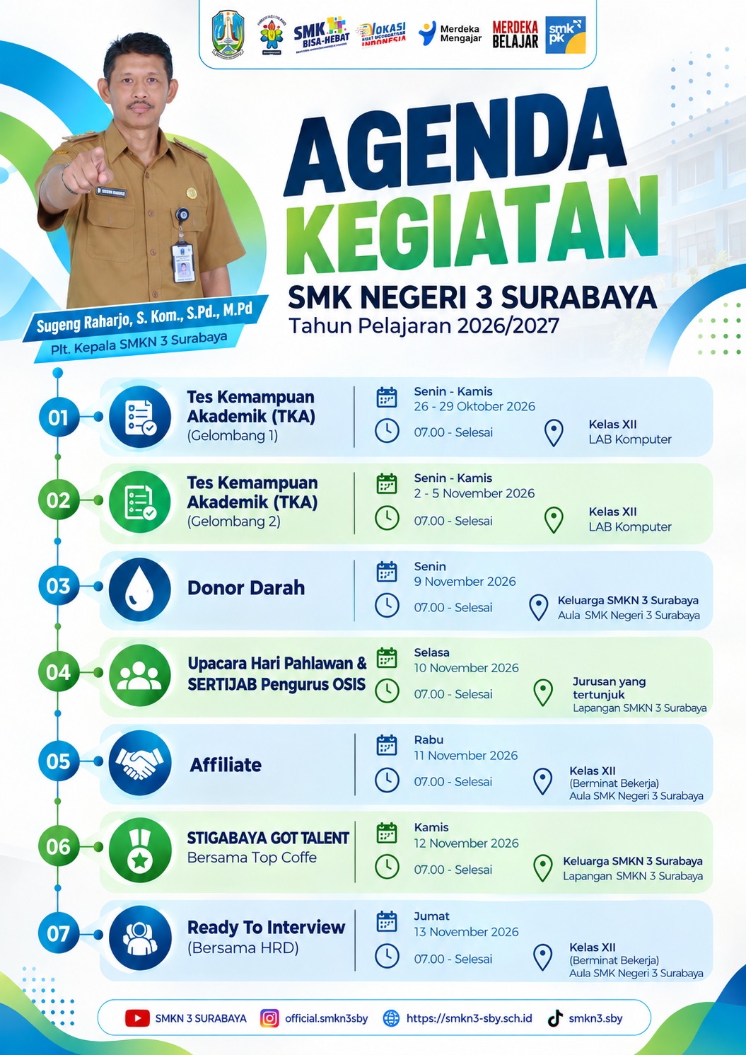 AGENDA KEGIATAN  MINGGU KE IV OKTOBER 2026